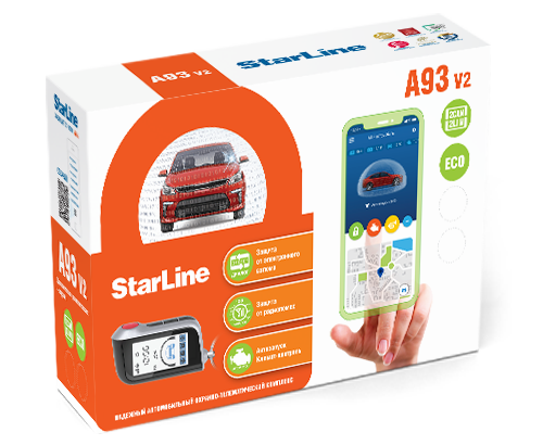 Автосигнализация StarLine A93 v2 2CAN-2LIN ECO