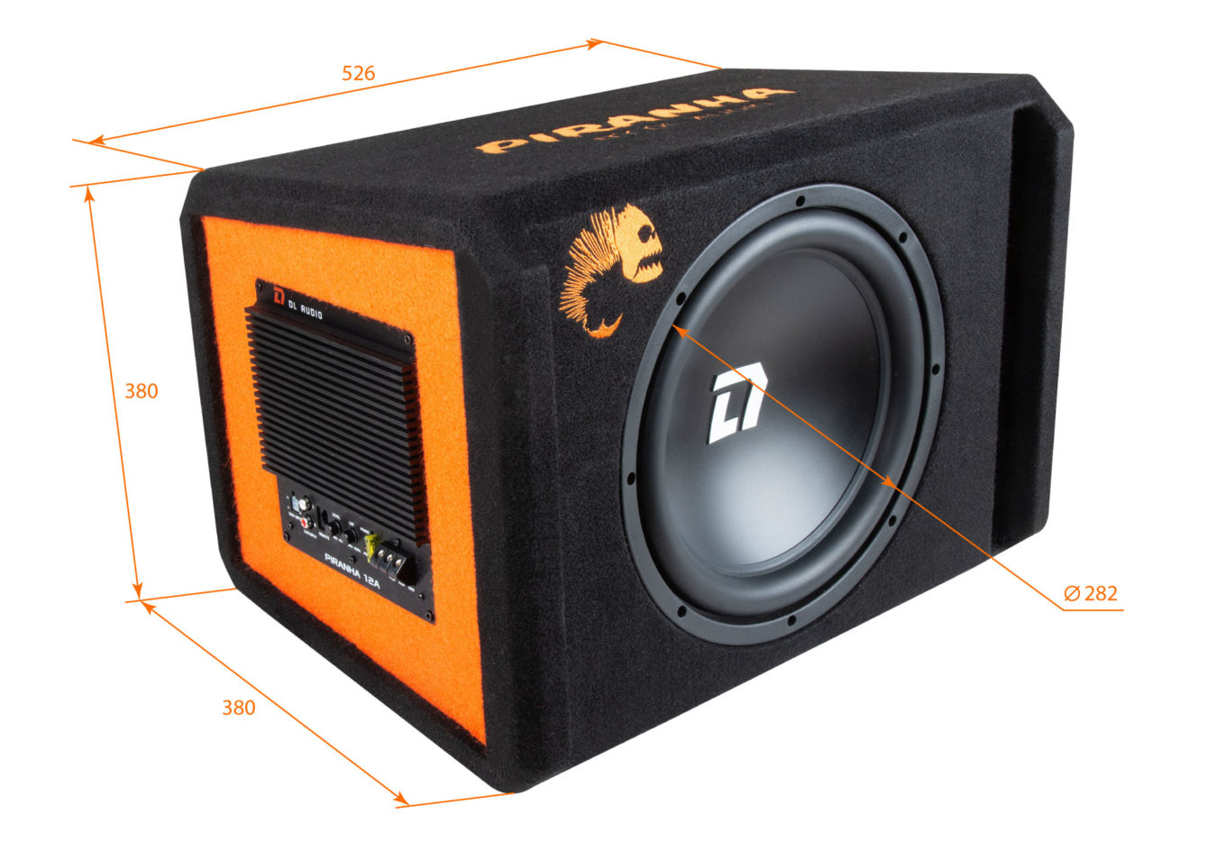 Активный сабвуфер Dl-audio Piranha 12A Black V.2